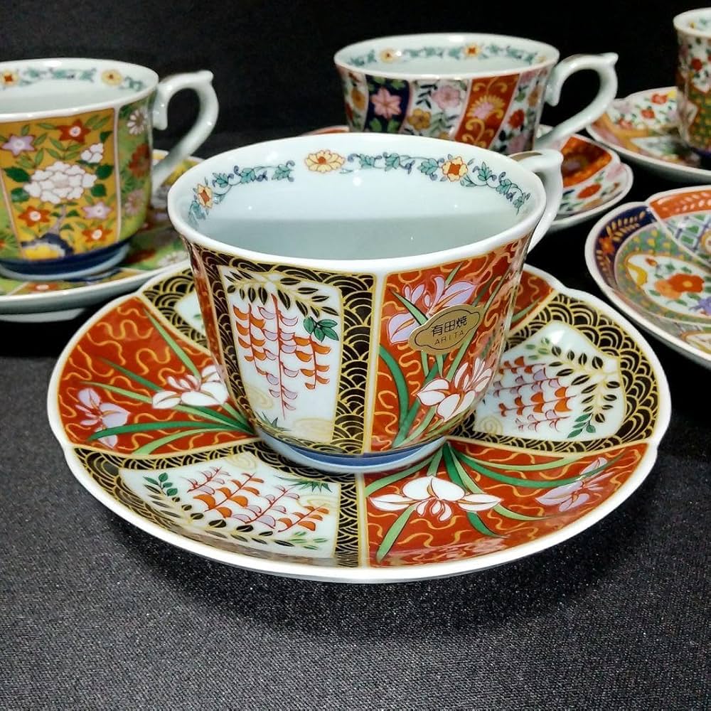 【骨董】色伊万里有田焼 5客揃い 有田焼 | 和皿揃 5客セット | 琳派 古伊万里様式 | 賞美堂